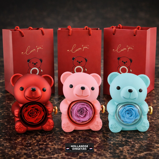 Romantische Liefdesbier met Eeuwige Roos & Ketting